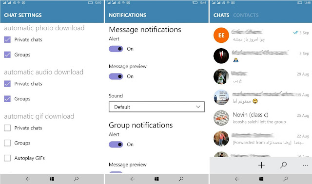 Telegram Private beta version for Windows Phone
