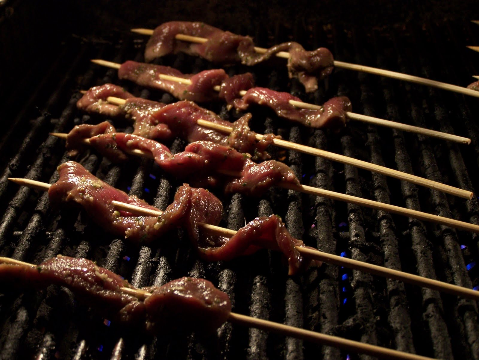 Venison Skewers with Cilantro and Garlic