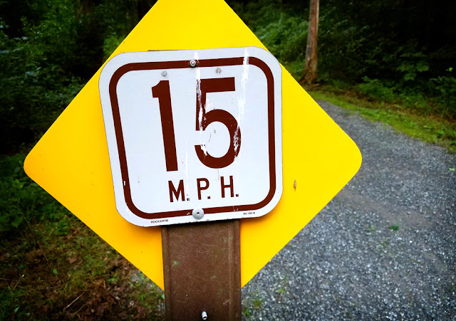 15 mph Sign on the McDade Trail