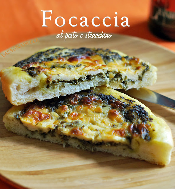 lasagnapazza FOCACCIA AL PESTO E STRACCHINO E SUCCO DI CRANBERRY