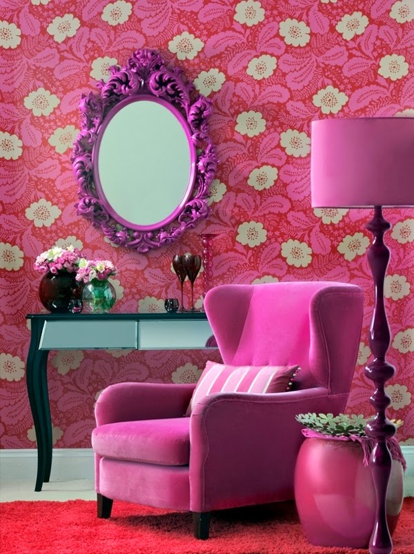 How to decorate home with pink