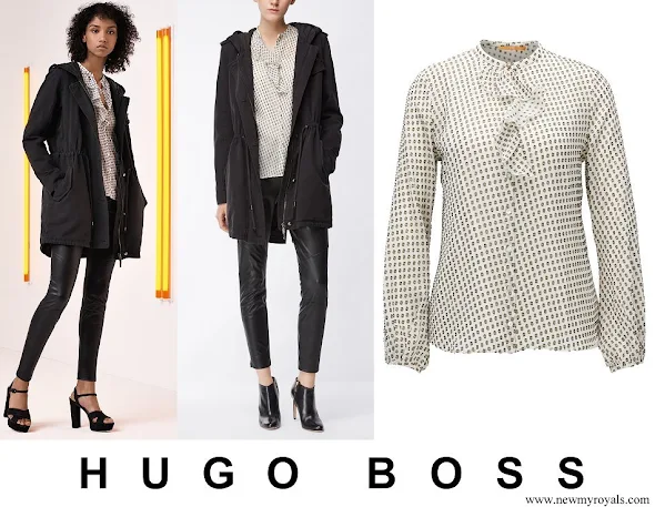 Princess Marie wore a new Hugo Boss Casimiri silk blend blouse
