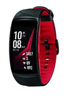 Samsung Gear Fit2 Pro Smart Fitness Band (Small), Diamond Red, SM-R365NZRNXAR