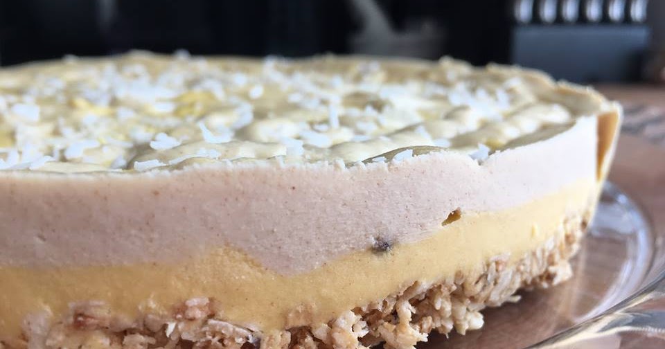 Coconut Mango Vegan Cheesecake