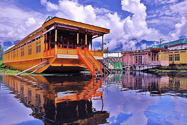 The famous Shikhara house boats of Dal Lake - Srinagar The famous Shikhara house boats of Dal Lake - Srinagar