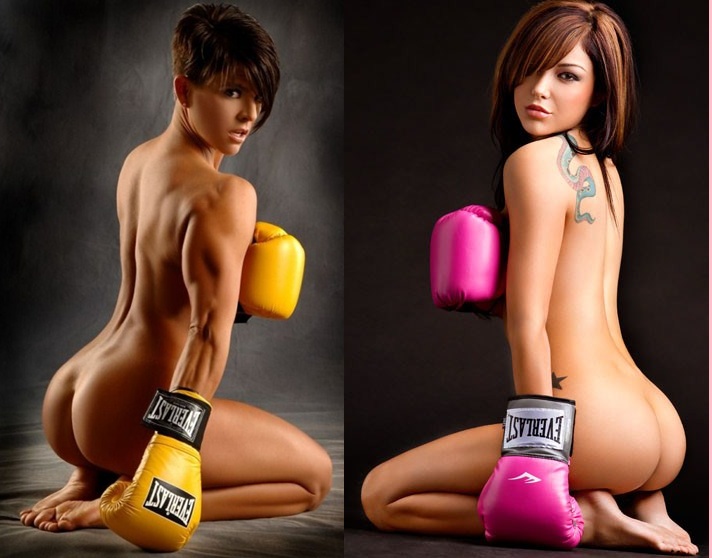 Female boxers nude.