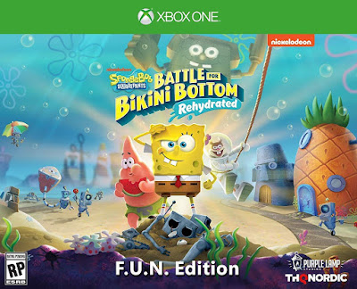 Spongebob Squarepants Battle For Bikini Bottom Rehydrated Game Cover Xbox One Fun Edition