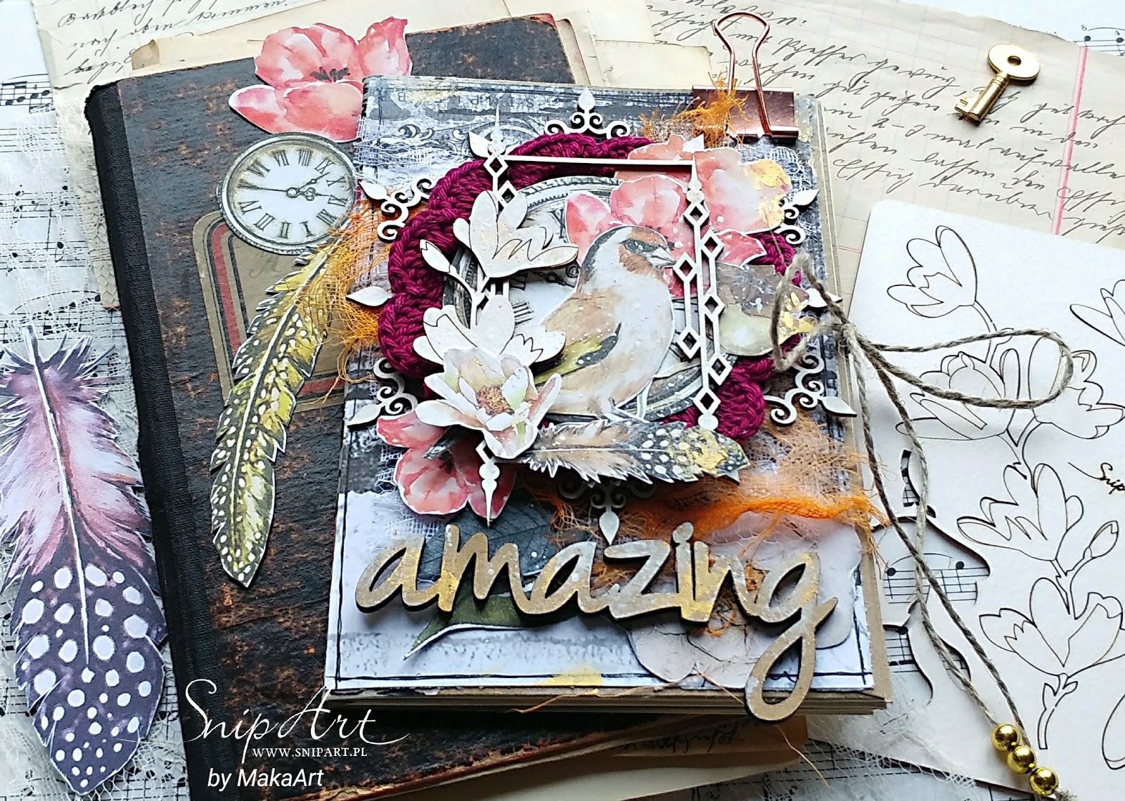 My journey through the mixed media world...: Junk Journal Cover ...