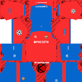 CSKA Moscow 2018/19 UCL Kit - Dream League Soccer Kits