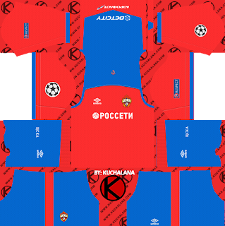 CSKA Moscow 2018/19 UCL Kit - Dream League Soccer Kits