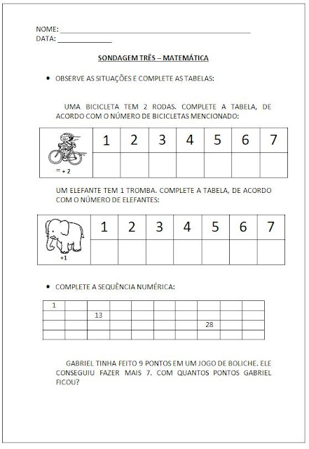Atividades de Matemática para Crianças do 1º ano