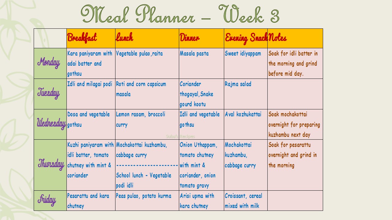 menu calendar planner menu calendar planner