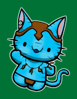 Hello Kitty in Avatar costume