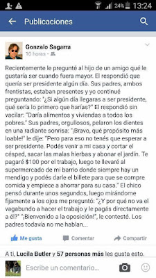 Cadena de humor política anti Frente Amplio