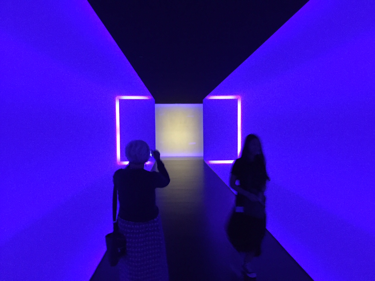 Turrell Light Tunnel at the Houston MFA