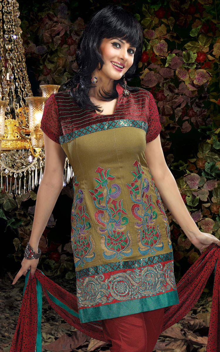 Churidar Shalwar Kameez - Churidar Salwar Suits 2011 | Apna eFashion