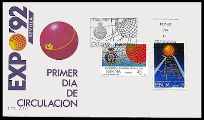 Sevilla - Filatelia - Expo 92 - 1988 - Sobre primer día de circulación