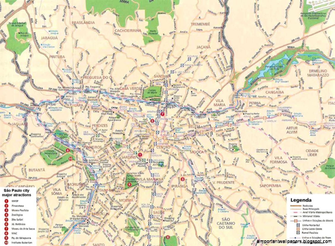 Sao Paulo Map