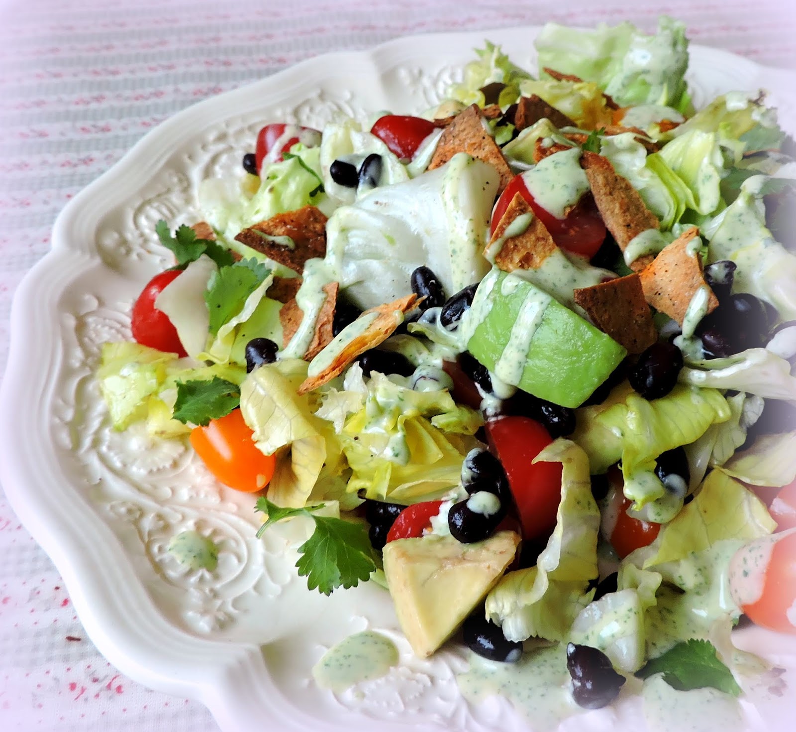 Mexican Salad with a Coriander Lime Dressing The English Kitchen