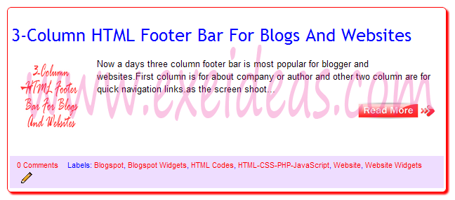 How To Add Stylish Border Around Every Post Of Blogger? - EXEIdeas ...