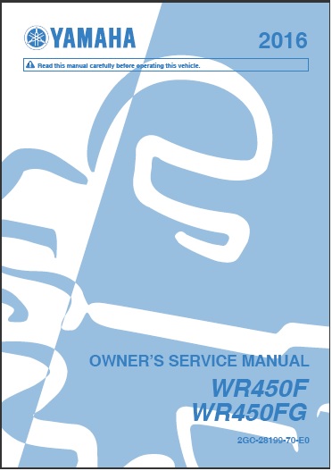 YamahaGenuineParts.com: Yamaha WR450F Service Manual