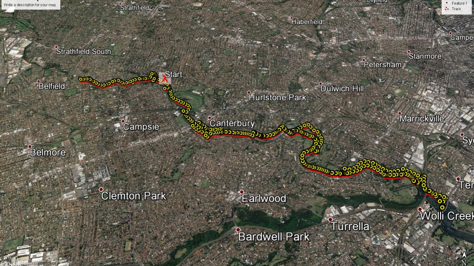 Cooks River Bike Path Map Rock's Adventures: Sydney, Cooks River Mtb - 10 October 2017