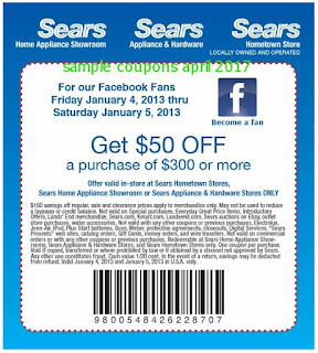 Sears coupons for april 2017