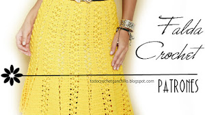 Patrones de Falda Crochet Evasé