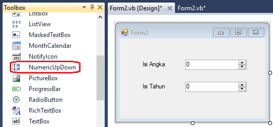 Cara Mengisi Value NumericUpDown dengan Angka di Visual Studio 2010 (VB ...