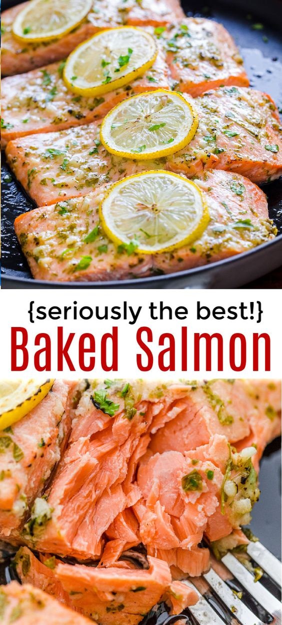 Baked Salmon with Garlic and Dijon