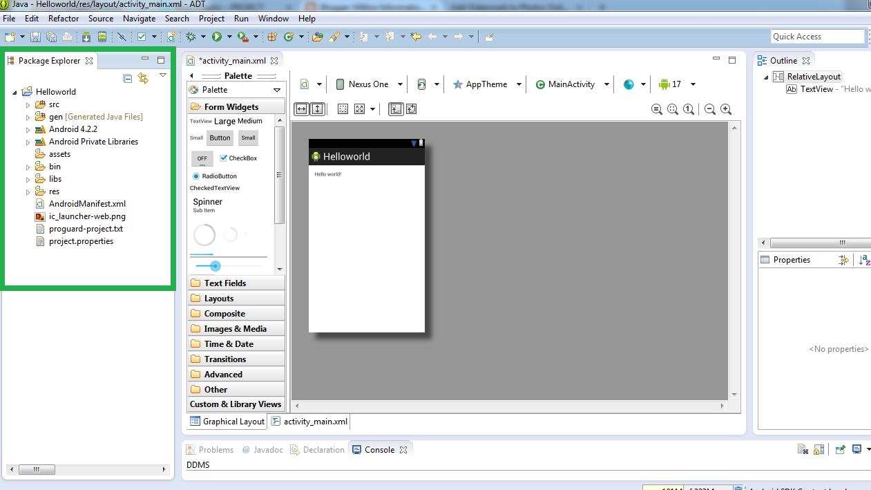 Android Project Structure in Eclipse