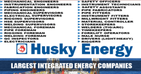 Husky Energy Company - Vacancies In Husky Energy At Canada Worldswin Jobs Apply And Travel Destinations