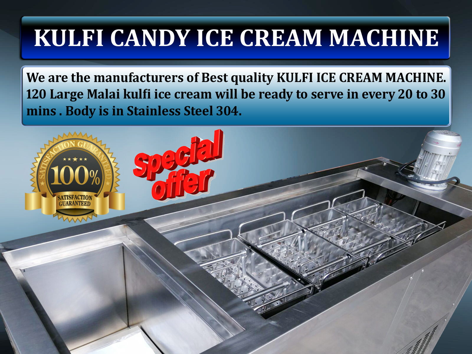 Best quality KULFI ICE CREAM MACHINE