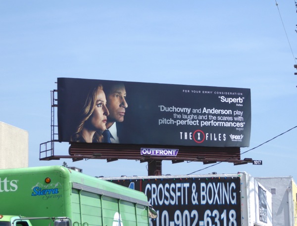 The X-Files 2016 Emmy consideration billboard The X-Files 2016 Emmy billboard