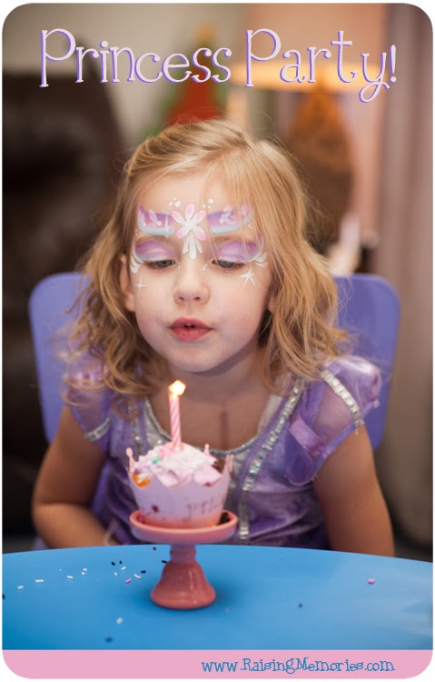 Pretty Princess Party Made Easy! at www.RaisingMemories.com