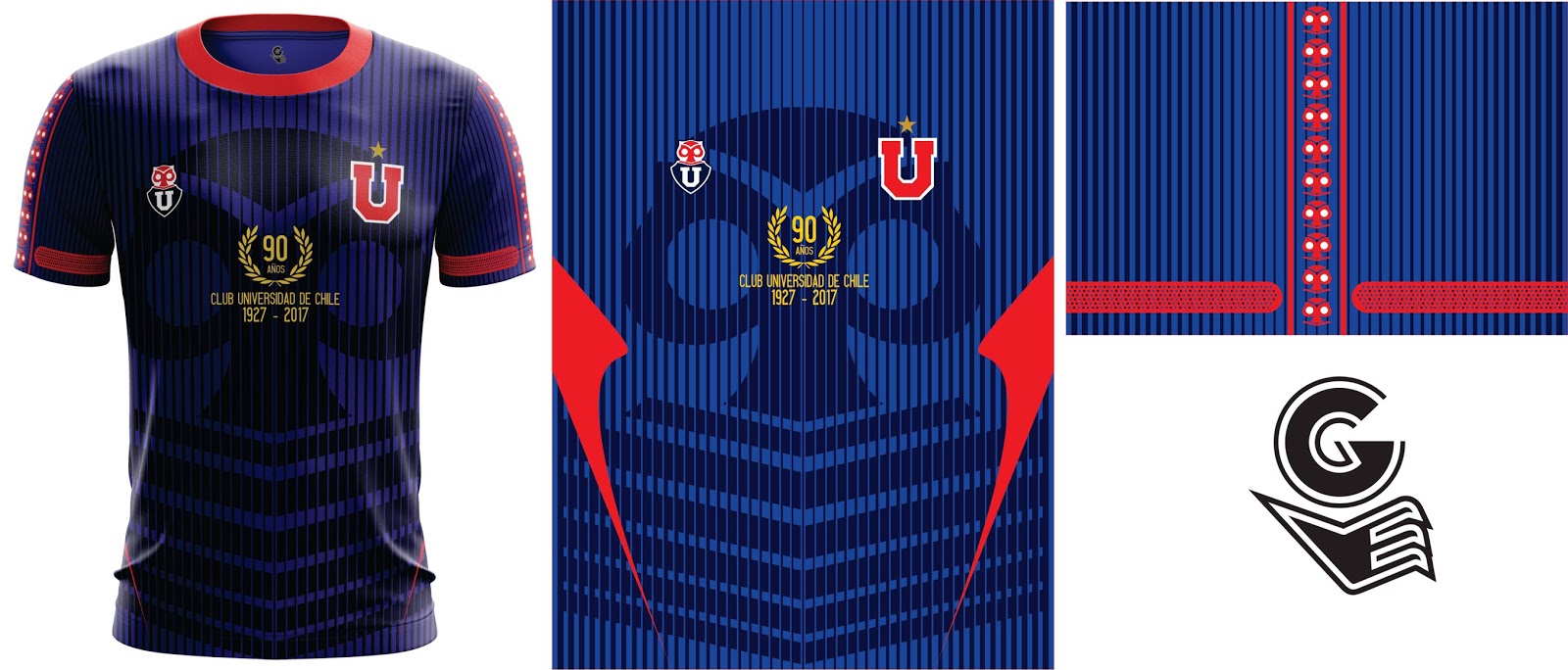 Grabal Desing Vector Camiseta De U De Chile Desing Retro 1996