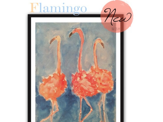 Flamingo Painting 