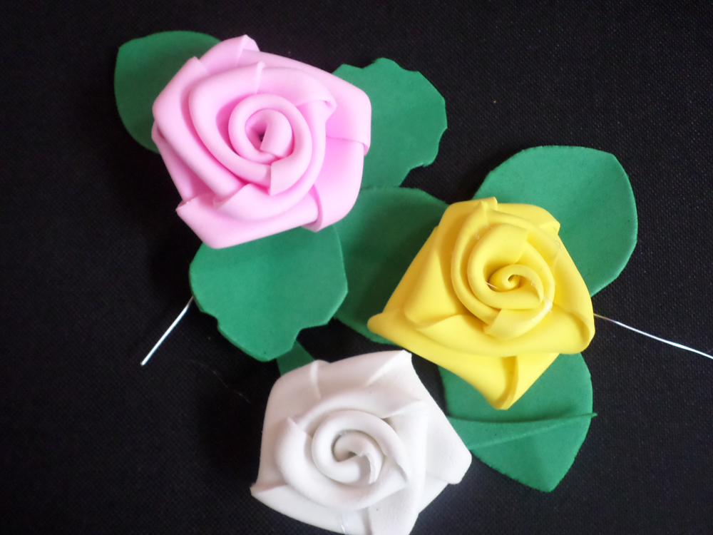 Flores e Flores: Rosa de EVA - Muito Fácil de Fazer