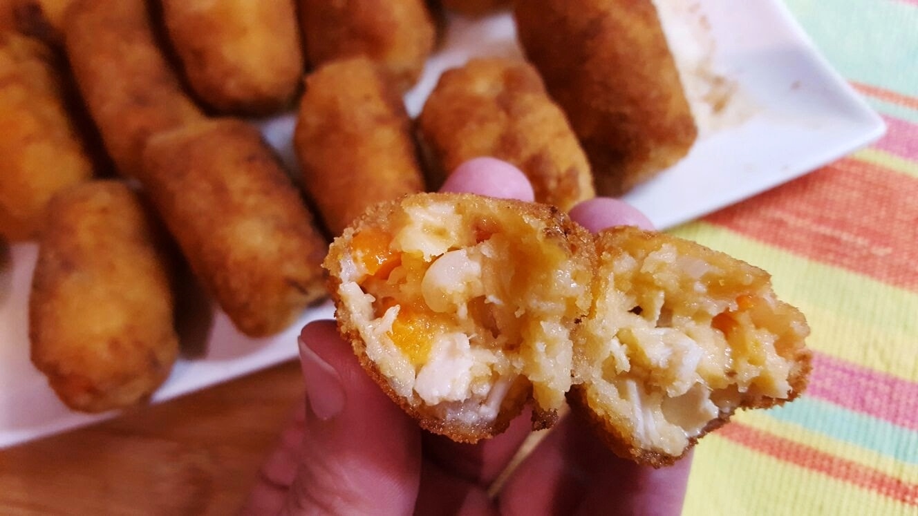 Croquetas de pollo con chorizo ¡Huele Bien!