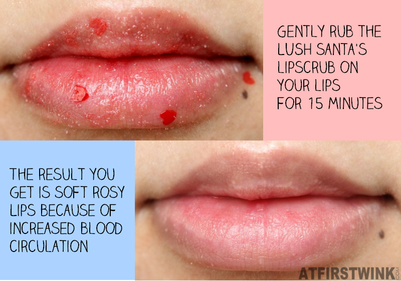 Review LUSH Santa's Lipscrub