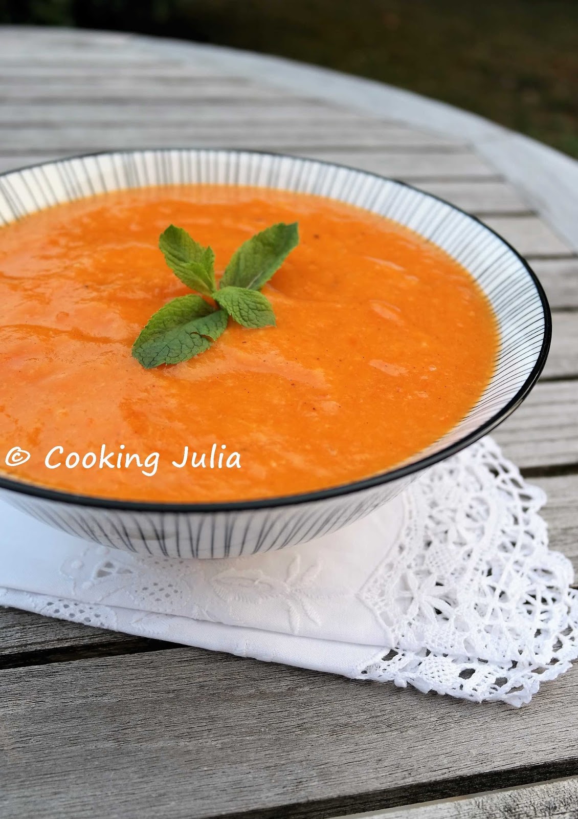 COOKING JULIA COMPOTE PÊCHESABRICOTS À LA VANILLE