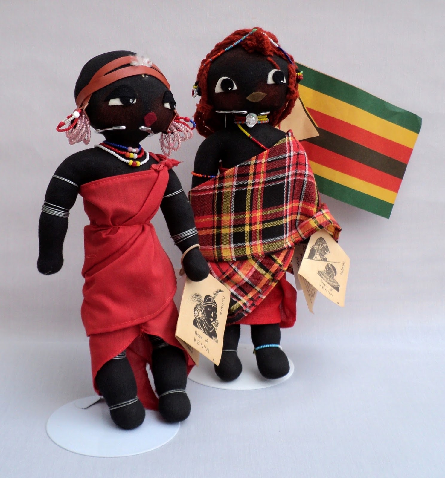 World Costume Dolls WORLD COSTUME DOLLS FROM KENYA, AUSTRALIA, ISRAEL
