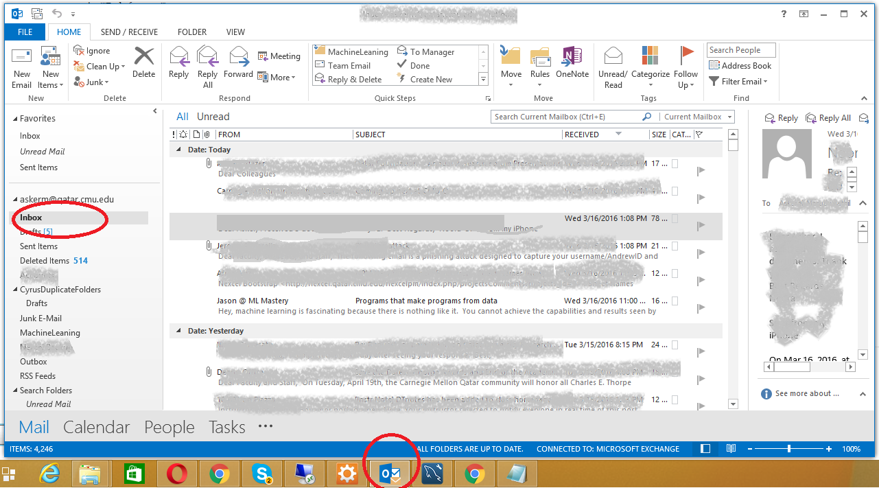 Asker Ali M A Bug With Microsoft Outlook Showing Unread Mail In Taskbar