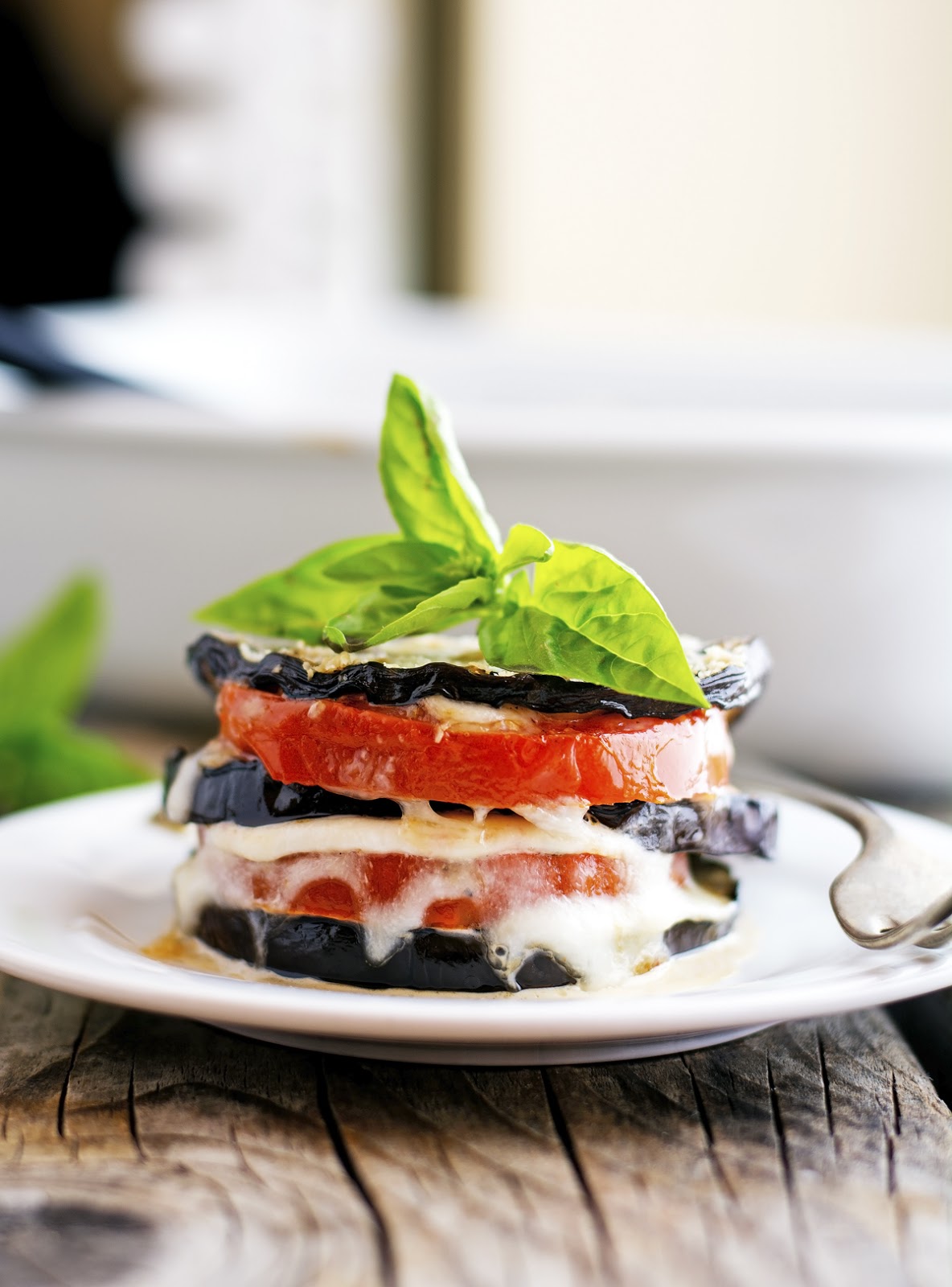 The Iron You Summer Eggplant Parmesan Stacks