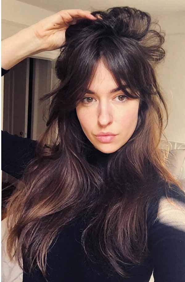 10 Best Long Hairstyles With Fringe For 2019 Have A Look Azzfeed