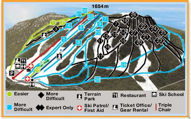 popular mountain house trail map