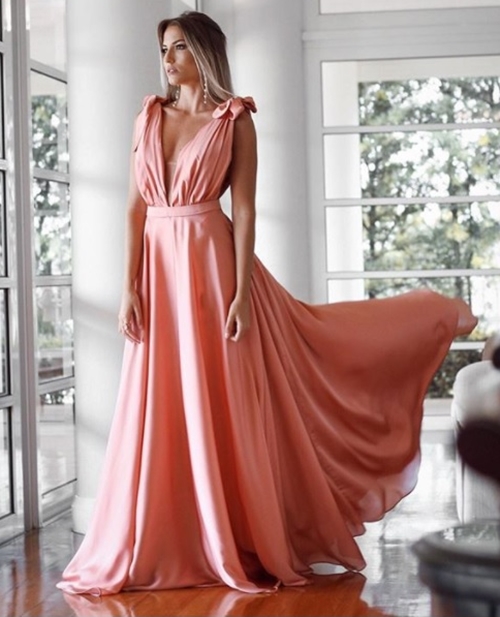 vestido de festa rose