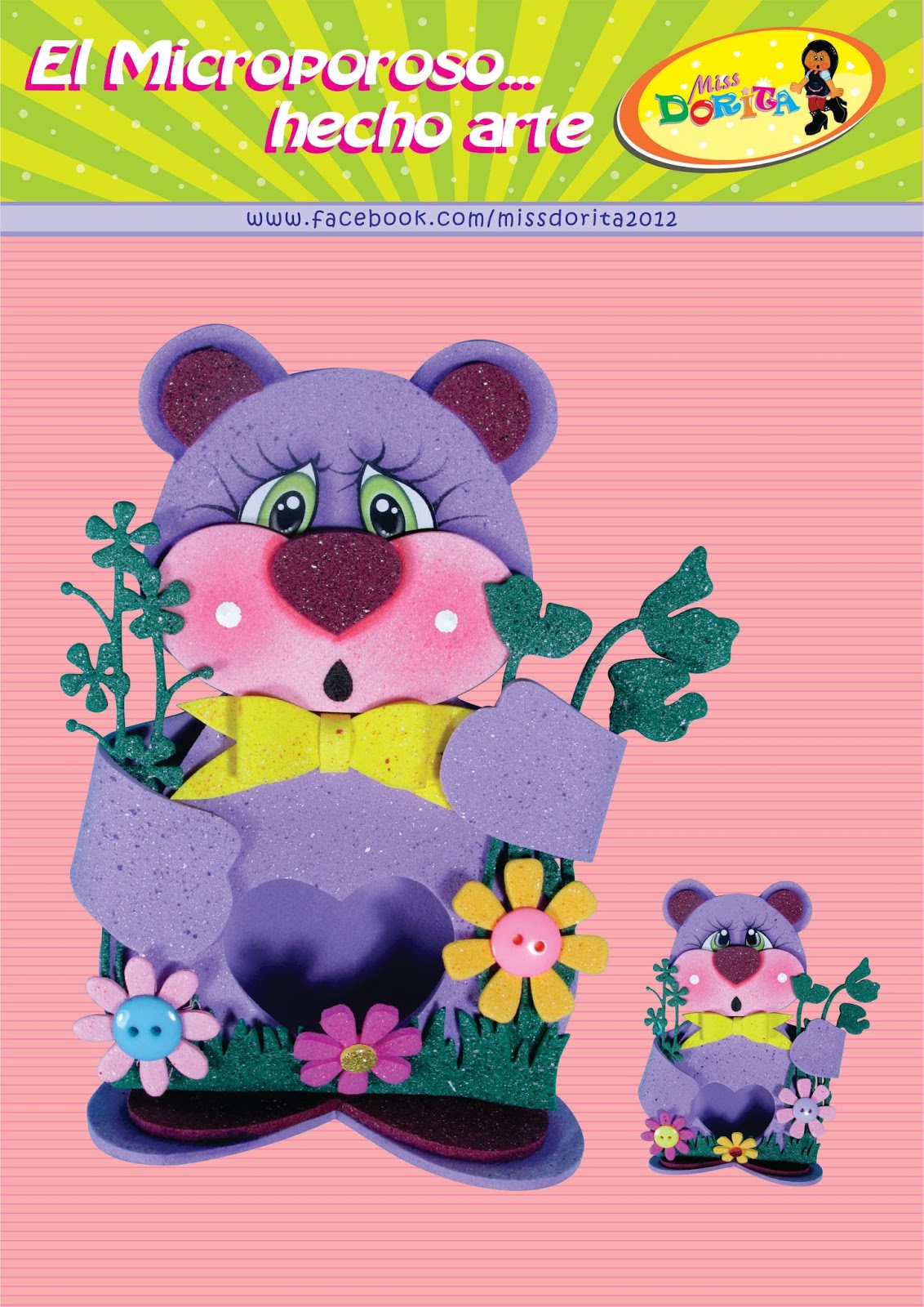 Dulcero Osito Goma Eva Foami Manualidades Hacer Moldes Plantilla Patrones Fieltro Manualidades Diy cómo hacer dulceros de foami para regalar en san valentín. dulcero osito goma eva foami