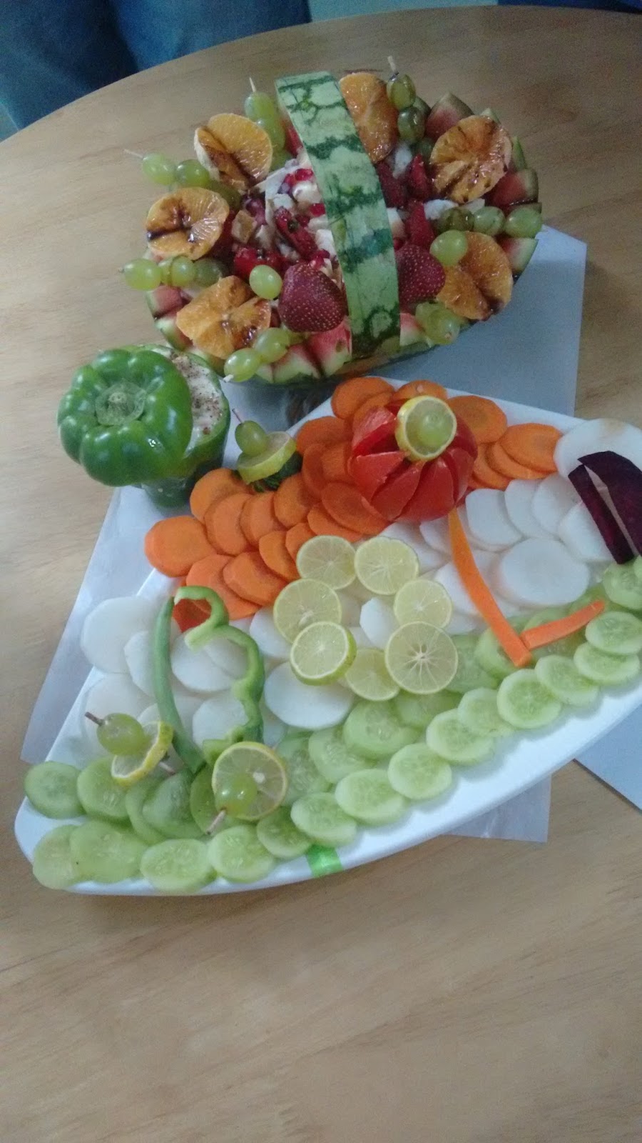 Happy Thoughts Attract Happy People Salad Decoration Competition Idea