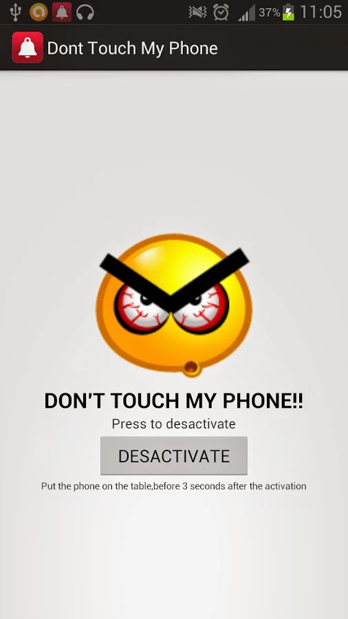 تحميل تطبيق Don't touch my phone للاندرويد برابط مباشر لوجو صور